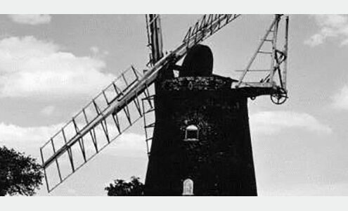 Working Windmill - black and white