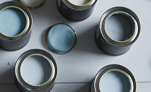 Sample pots flat lay