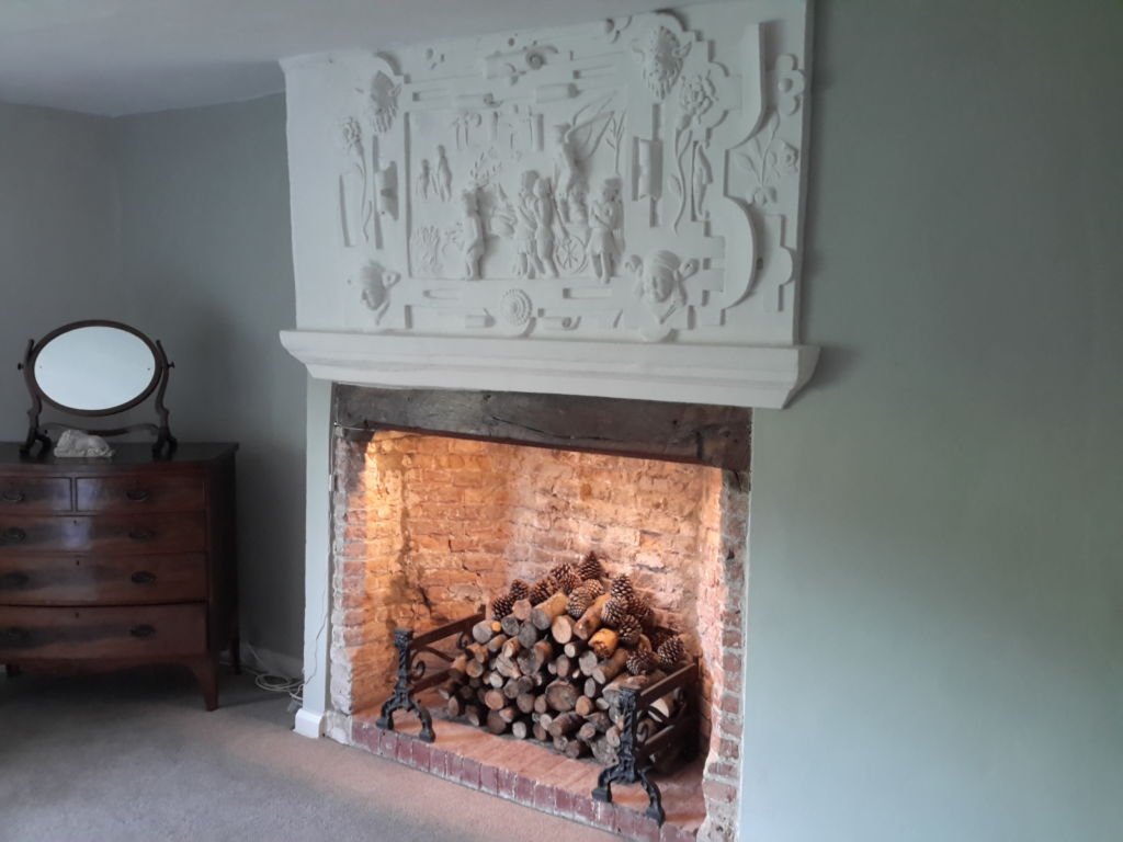 Earthborn breathable Claypaint in Gregory's Den. A grey-green paint colour used in heritage period property
