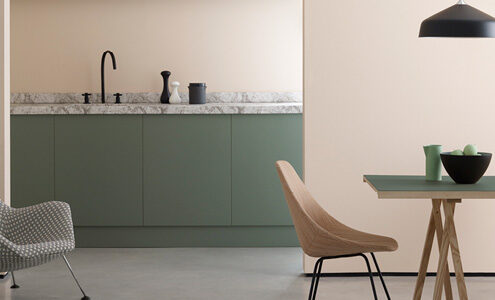 Kitchen in Peach Baby