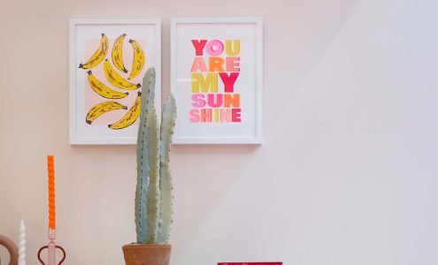 Bedroom walls in Peach Baby