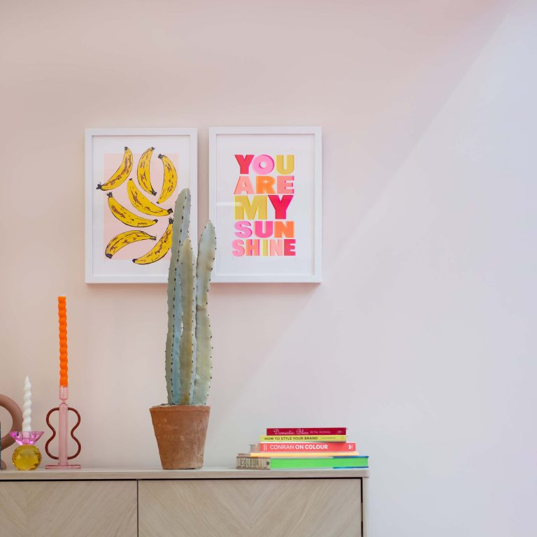 Bedroom walls in Peach Baby