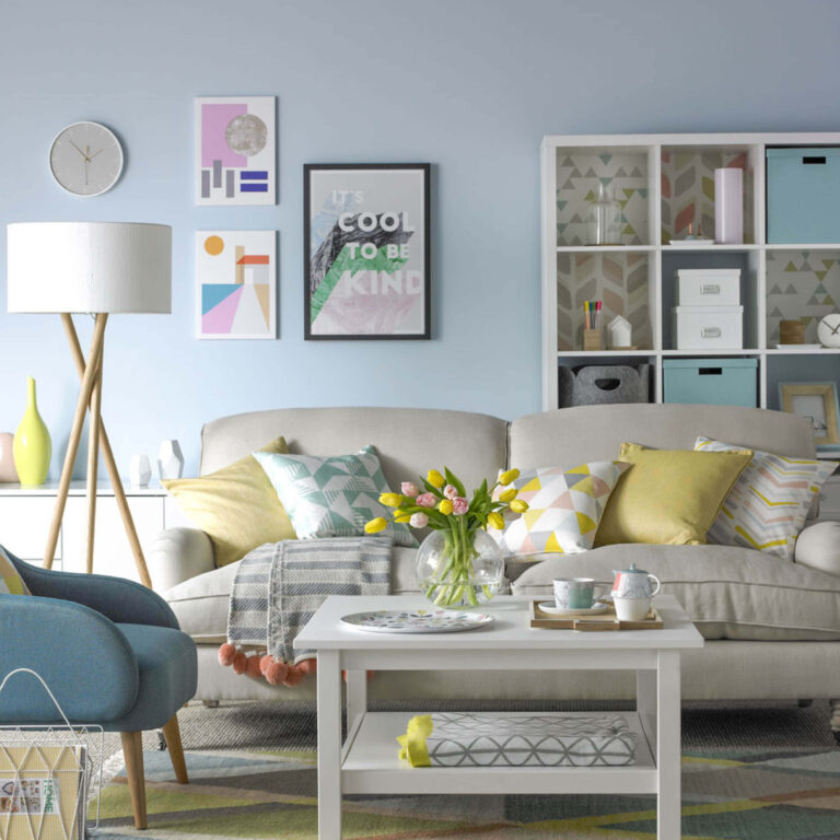 Ideal Home Living room in Gingham.