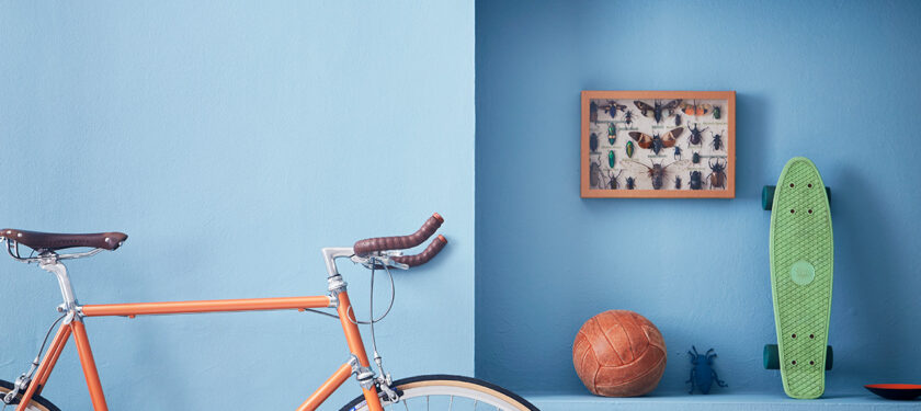 Hallway ft. Polka Dot walls and Toy Soldier skirting