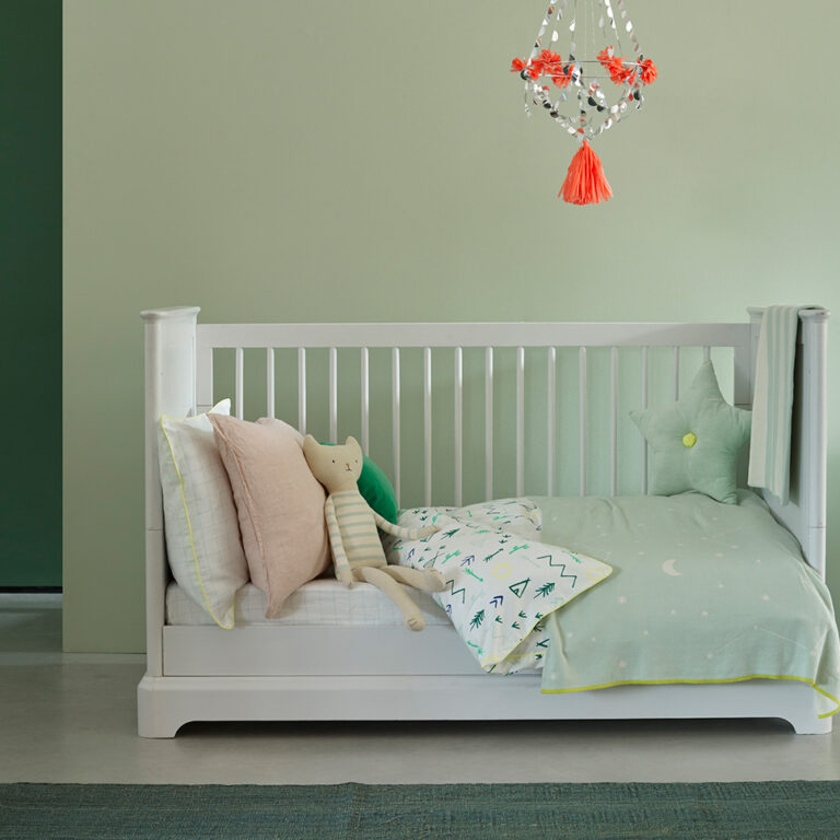 Nursery .ft wall in Sapling, Hobby Wood, cot in Bugle