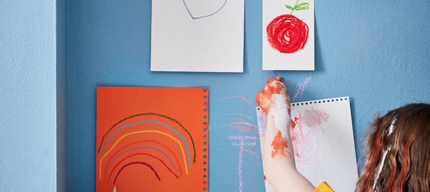 Nursery .ft wall in Polka Dot