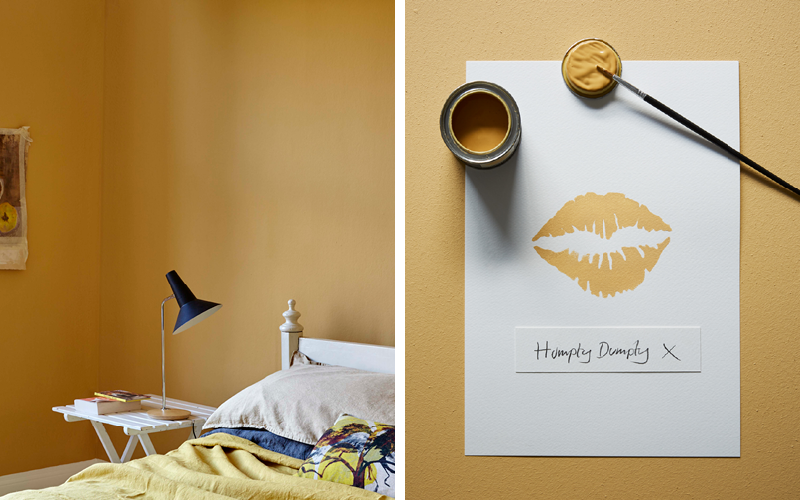 Warm ochre Humpty Dumpty is ideal for creating a relaxed decor