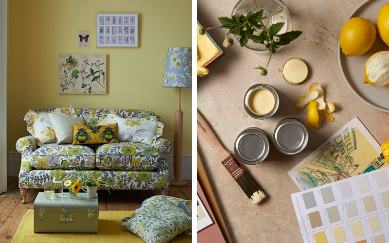 Create a sunny feeling all year with mid-yellow paint colour Jemima