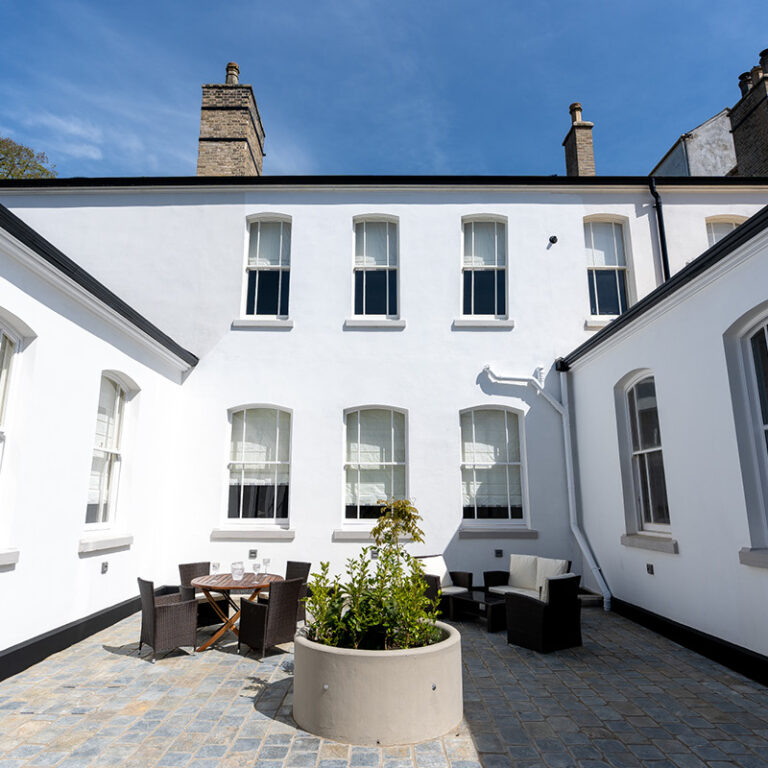 Moreton House courtyard exterior