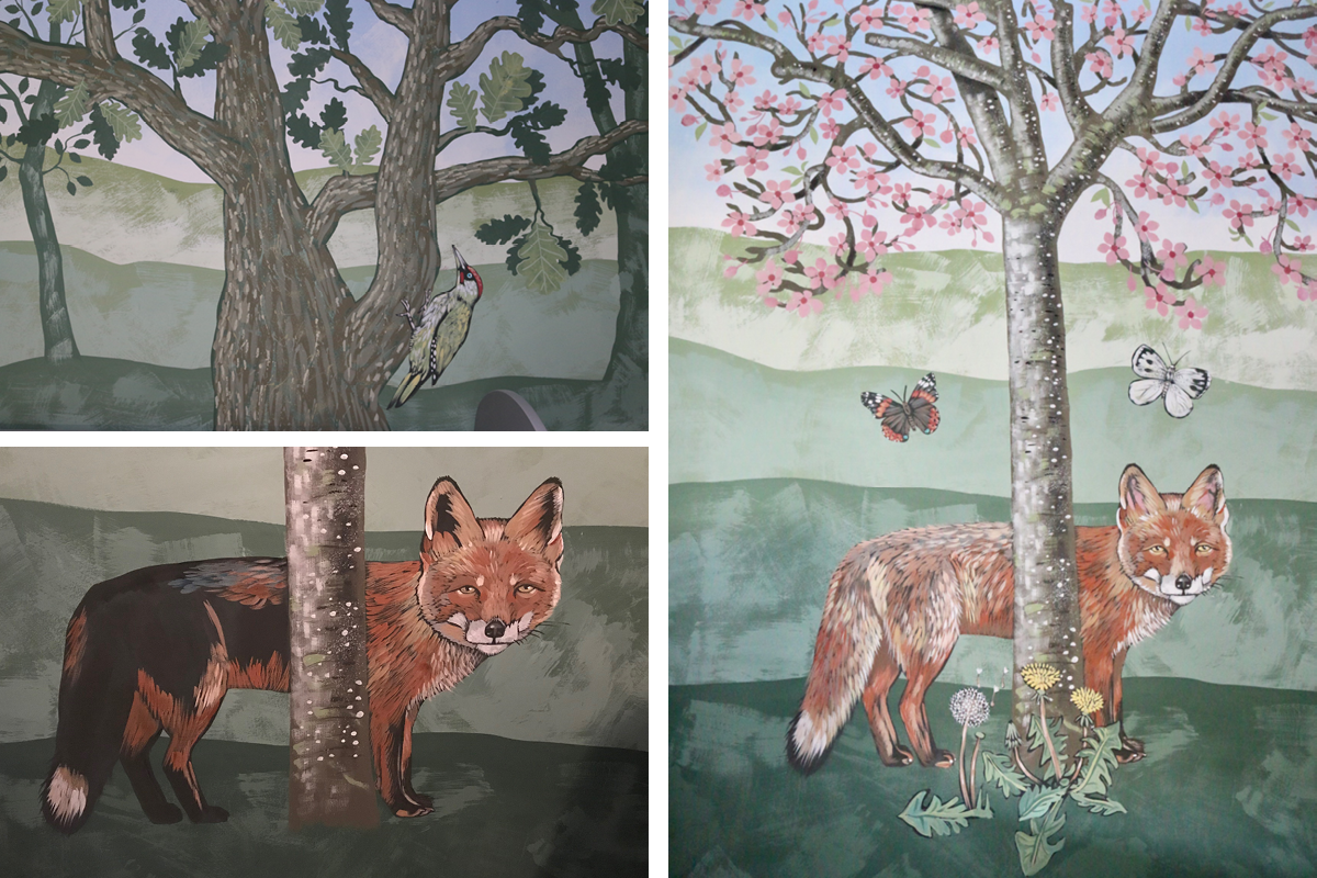 Caroline Rudge Claypaint mural