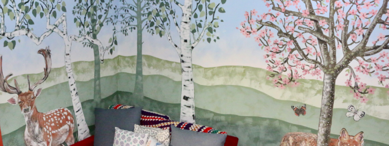 Mural by artist Caroline Rudge