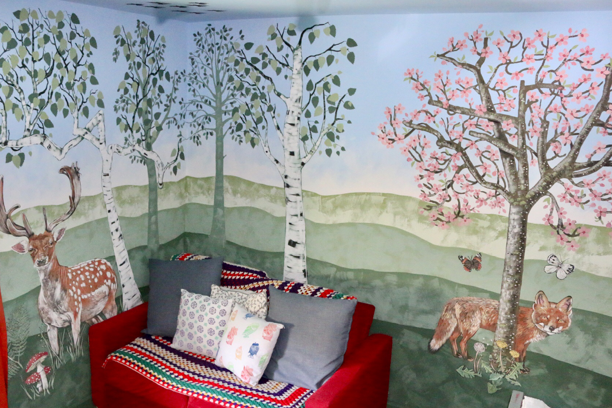 Mural by artist Caroline Rudge