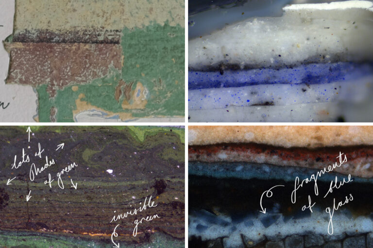 Victorian paint colours - close up