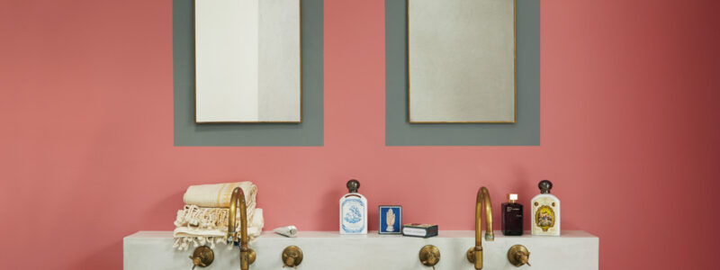 Delilah in a bathroom.