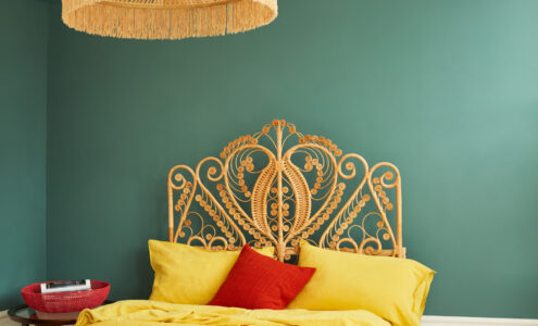 Our favourite green colour schemes - bedroom.