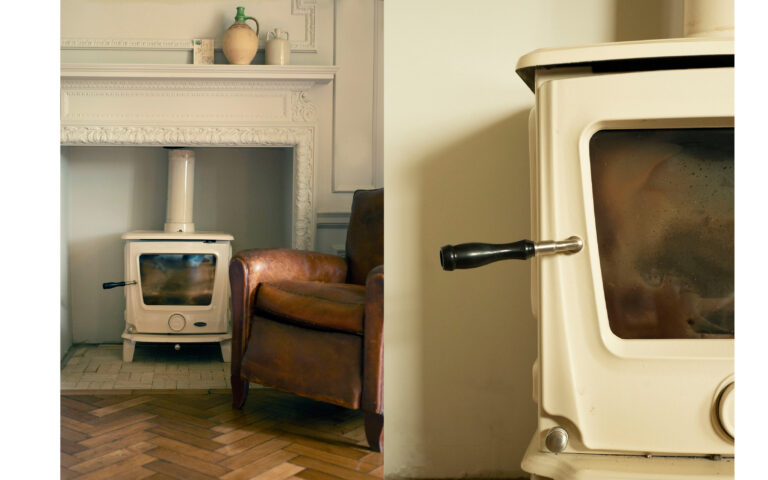 Tips for painting behind wood burners and fireplace surrounds.