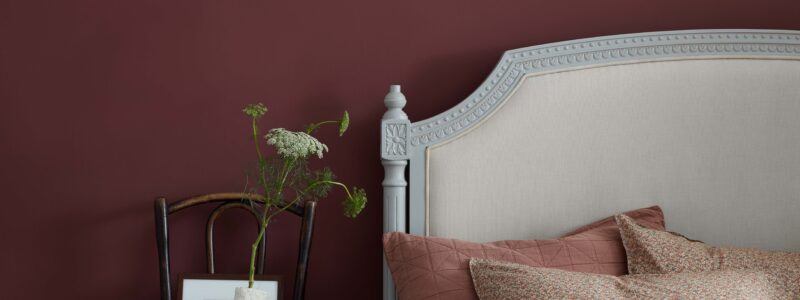 Bedroom landscape in Lady Bug Claypaint.