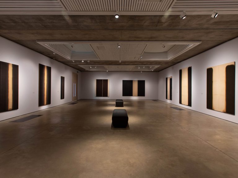 Yun Hyong-Keun gallery exhibition at Hastings Contemporary.