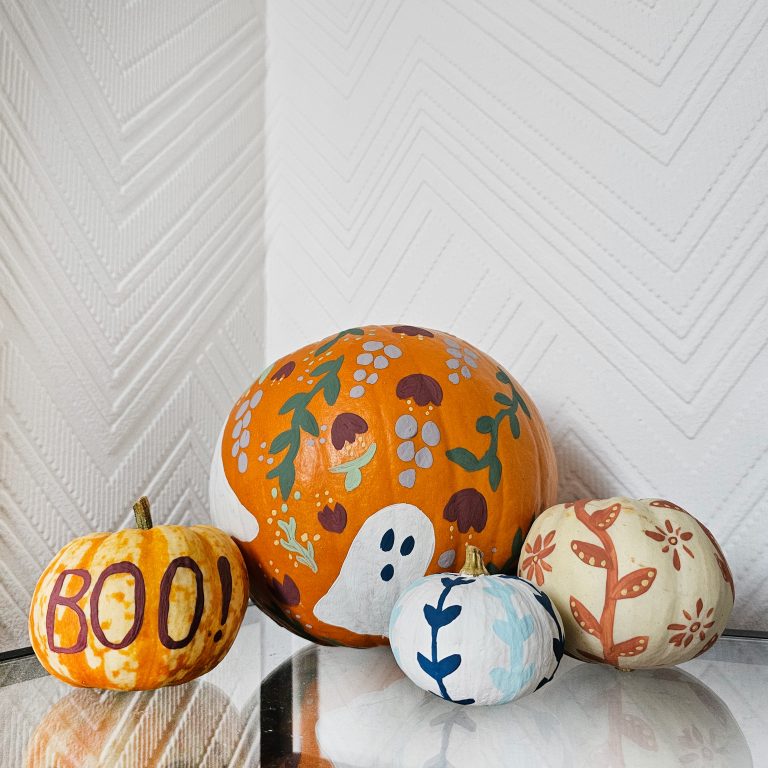 Painted pumpkins