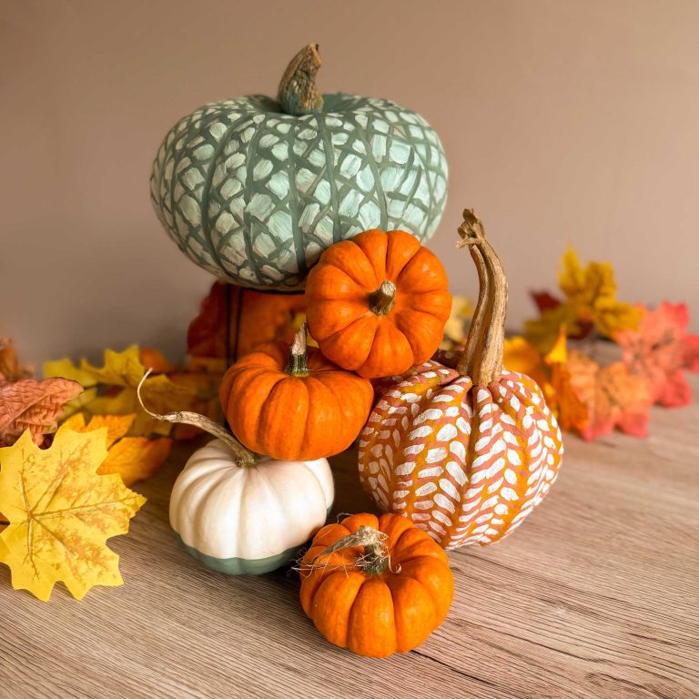 Painted pumpkins